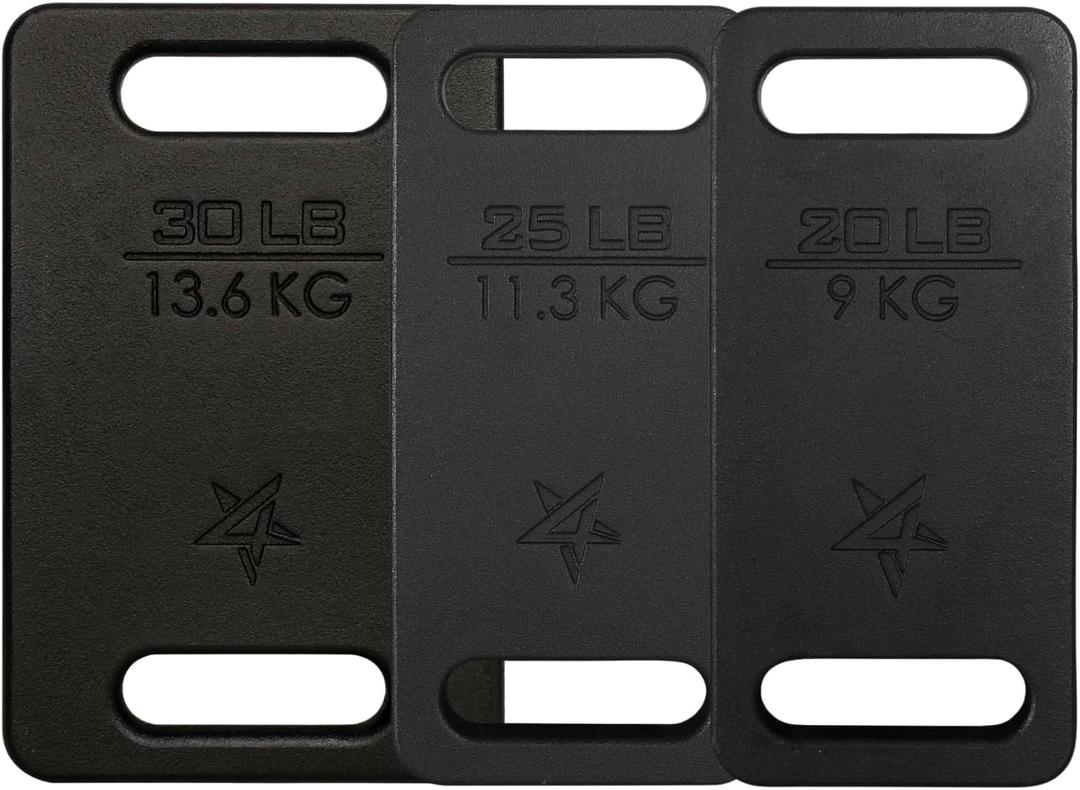 Yes4All Ruck Weight Plate, Cast Iron Rucking Plates with Wide Grip for Swings, Squat, Strength, Weighted Vest Training - Multiple Rucking Weights: 10LB to 45LB