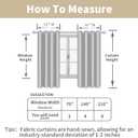 LAMIT Linen Curtains 84 inch Length 2 Panels, Grommet Thick Soft Light Filtering Curtains Privacy Living Room Window Drapes for Bedroom/Farmhouse, W52 x L84, Natural Beige