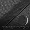 Handicap Placard Holder for Car, Disabled Parking Permit Sign Protector for Car Visor Auto Card Clip with Pen Holder, Note Paper Card Slot, Elastic Strap (2, Black)