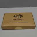 PHOEPET No Pull Dog Harness Medium Reflective Front Clip Vest with Handle,Adjustable 2 Metal Rings 3 Buckles,[Easy to Put on & Take Off](S, Grey)