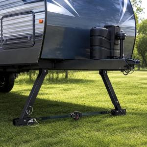 Heavy-Duty I-Beam RV Stabilizer, Aluminum Camper Anti-Sway Jack | Fits I-Beam Frames, Adds RV Stability, Thick Aluminum Built, Reduces RV Rocking & Sway, Travel Trailer Essential Accessories