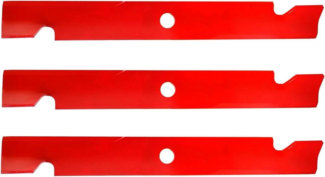 60" Lawn Mower Blades for Exmark Lazer Z Heavy Duty Notched High Lift Replaces 103-6403, 103-6403-S 3-Pack