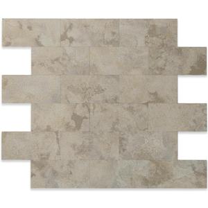 2026 New Upgrade Peel and Stick Backsplash Tile, Peel and Stick 11.34" X 11.57" Wall Tile for Kitchen, Bathroom, Fireplace, Laundry (Ecru Stone, 10 Packs)