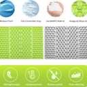 FOCHIER F Stadium Seat Pad, Foam Sitting Pad Mat,Diamond Green 8PCS, Large