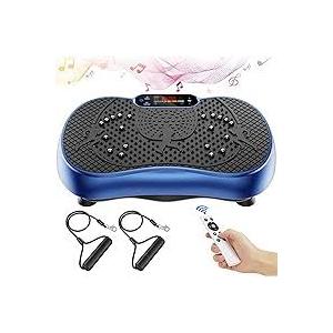 Vibration Plate Exercise Machine, 130 Levels Full Body Workout Vibrating Plate for Lymphatic Drainage Weight Loss, 450 Lbs Capacity Shake Fitness Platform with Resistance Bands Bluetooth for Women Men (Large) Vibration Plate Exercise Machine, 130 Levels Full Body Workout Vibrating Plate for Lymphatic Drainage Weight Loss, 450 Lbs Capacity Shake Fitness Platform with Resistance Bands Bluetooth for Women Men (Large)