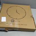 OCEST 18 Inch Large Indoor Outdoor Wall Clock, Silent Non-Ticking Modern Wall Clocks with Woodgrain Design Decorative for Living Room, Farmhouse, Kitchen, Bathroom,PorchGarden