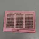 Goddvenus Lash Clusters Kit 914mm Wispy Eyelash Clusters Lashes Natural DIY Lash Extension Kit Short Cluster Eyelash Extensions Kit 300pcs C Curl Individual Lashes Cluster Eyelash (With Tweezers)