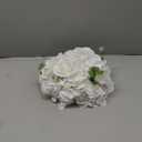 Tigeen 12 Bundles Rose Artificial Flowers Artificial Rose Silk Faux Flowers Fake Silk Hydrangea Bouquet for Tables Vase Wedding Decorations Flower Arrangements