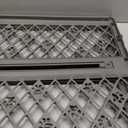 MYPET North States Paws Portable Pet Gate: 26-40" Wide. Pressure Mount. No Tools Needed. Made in USA, 23" Tall, Expandable, Durable Dog Gates for Doorways, Fieldstone Gray