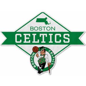 Rico Industries NBA Basketball Diamond Shape Cut Pennant - Home and Living Room Dcor - Soft Felt EZ to Hang