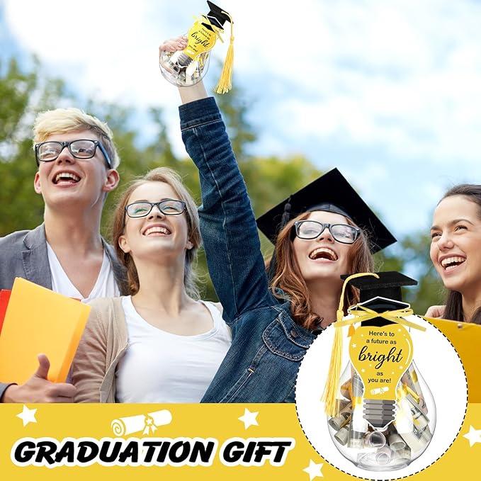Graduation Gift 2025 Graduation Money Box Holder Graduate Mason Jar Filled with Money Class of 2025 Cap Kit Centerpiece Congrats Decoration Graduate Party Favor for Women Men College High School