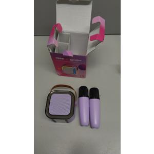 Mini Karaoke Machine for Kids, 2025 TOP Toys Christmas Birthday Gifts Ideas for Girls Ages 4, 5, 6, 7, 8, 9, 10, 12+ Years Old, Portable MP3 Player with 2 Wireless Mics for Party