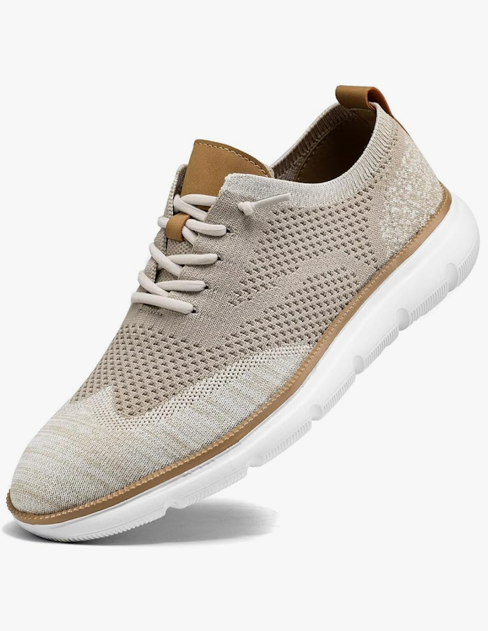 Mens Casual Dress Sneakers Fashion Walking Mesh Oxfords Shoes Business Work Lightweight Soft Sole, Size 40 (7)