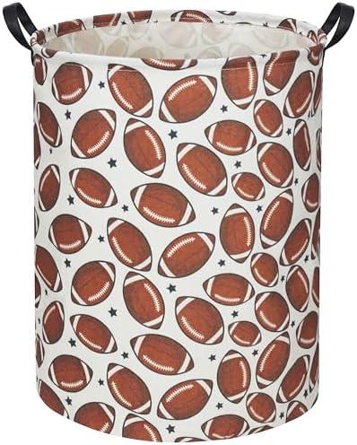 TIBAOLOVER Football Kids Laundry Basket Baby Hamper Toy Storage Bin for Boys Room Decor Baby Nursery Hamper Gift Baskets
