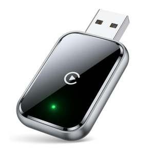 Wireless CarPlay Adapter for iPhone, Convert Wired to Wireless Apple CarPlay Adapter, Mini Size with Extension Cable USB & USB-C/Type-C, Stable Control & No Delay, Black 