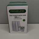 FOCUSLINE 10 oz Clear Plastic Cups, Disposable Heavy Duty Hard Plastic Cups, Reusable, 100 Count