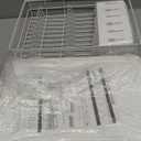 SNTD Dish Drying Rack for Kitchen Counter - Large Dish Rack with Drainboard, Rustproof Dish Drainer with Utensil Holder for Sink, White