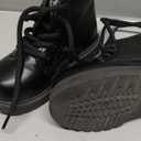 Sawimlgy Toddler Boys Girls Classic Hiking Boots PU Leather Outdoor Four Seasons Ankle Sneaker High Top Durable Rubber Sole Casual Shoes Black , Size 23 US 7.5