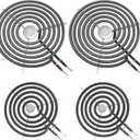 WB30M1 and WB30M2 GE Hotpoint Electric Stove Burner Replacement Element, Perfectly Fit GE Hotpoint Electric Range Stove Top-Includes 2 * 8'' and 2 * 6''