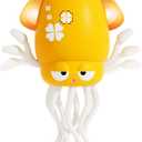 Electric Dancing Octopus Light Music Suitable for 6-12 Months Old Baby Toys, Kid Crawling Squid Toys Suitable for Toddler Tummy time, Birthday for 1 2 3 4 5 Year Old boy Girl (Yellow)