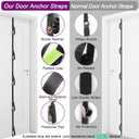 Manificent Door Anchor for Resistance Bands, Heavy Duty Padded Door Anchor System Door Hook, Must-Have Workout Exercise Bands Attachment Compatible for Loop Bands, Resistance Tube