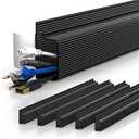 YECAYE in Cable Management, Cord Organizer,Easy Install Self-Adhesive Cord Hider, Cable Organizer, Cable Hider for Office Organization,Child & Pet Proof, Black