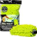 Chemical Guys Chenille Premium Scratch-Free Microfiber Wash Mitt for Car Washing - Lime Green, Ultra-Soft Car Wash Glove, Swirl-Free Finish, Safe for Trucks, SUVs, Motorcycles, and More (Regular)