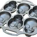 Lodge Cast Iron Skull Mini Cake Pan