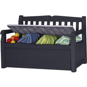 Bogota Resin Garden Bench  265 L  140 x 60 x 84 cm  Anthracite