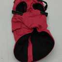 Dog Winter Coat with Harness Built-in | Waterproof Dog Jacket with Zipper & Fleece Lining | Reflective Cold Weather Coat, (Red), M