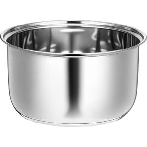 Baderke 304 Stainless Steel Inner Pot Compatible with Zojirushi NS-TSC10 and Tiger JBV-A10U Rice Multi-cooker (5.5 Cups) 3L Inner Bowl Replacement Pot Rice Cooker Stainless Steel