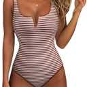 SUUKSESS Women Sexy Tummy Control One Piece Swimsuits High Cut Bathing Suit 2025 XL