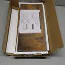 QEEIG Floating Shelf for Wall Bathroom Shelves Bedroom Kitchen Living Room Farmhouse Small Book Shelf 16 inch Set of 1, Brown (015-BN1)