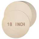9 Pack 18 Inch Round Wood Circles for Crafts Unfinished Wood Circles Natural Round Wooden Discs Blank Wooden Signs Cutouts for Door Hangers, Door Design, Signs Making, Wood Burning, Painting
