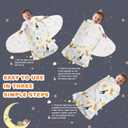 Swaddle-Blanket Baby Girl & Boy Swaddles Newborn Infant Transition 100% Cotton Wrap Blankets, 3-Way Adjustable Wearable Blanket, TOG 1.0 (Colorful Zoo, 3-6 Month)