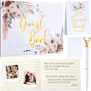 Wedding Guest Book 9x7 Inch Photo Guest Book Wedding Reception with Pen Personalized Funeral Guestbook Photo Album Sign in Hard Cover for Baby Shower Birthday Party(Rose) Wedding Guest Book 9x7 Inch Photo Guest Book Wedding Reception with Pen Personalized Funeral Guestbook Photo Album Sign in Hard Cover for Baby Shower Birthday Party(Rose)