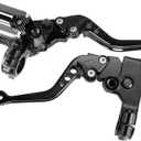PACEWALKER Universal Motorcycle 7/8" 22mm Handlebar Brake Master Cylinder Clutch Lever CNC Left & Right Set for Honda Kawasaki Suzuki Yamaha
