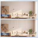 NeatiEase Peel and Stick Wall Molding Kit 6-Frame Premade, Ready-to-Assemble Wall Moulding Panel Frame, Self Adhesive Wainscoting Panels, Accent Molding Trim for Interior Walls Home Decor (Style 1), 54"x24"