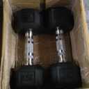 CAP Barbell Coated Dumbbell Weight | Multiple Options Pairs & Sets (50 lb - Set (10 lb x 2 & 15 lb x 2))