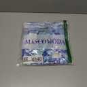 MASCOMODA Womens V Neck Floral Long Sleeve Tops 2025 Summer Casual Loose Puff Sleeve Chiffon Boho Work Blouse Dressy T Shirts (Blue, M)