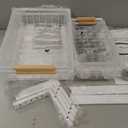 Kitstorack Under Sink Organizer, 2 Tier Under the Sink Storage, Slide out Pull out Cabinet Organizer Shelf, Metal Sliding Drawer for Kitchen Bathroom Pantry Closet Organization Rack, White, 2 Pack