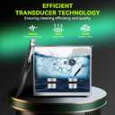 3L Commercial Ultrasonic Cleaner, ECO Mode, Heating, Degas Mode, ECO Energy-Saving Ultrasonic Cleaning Machine Excellent for Labs,Carburetor,Jewelry,Dentures,Automotive & Industrial Parts.
