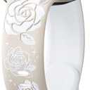 Adorve Floral Engraved Bands Compatible with Apple Watch Band 41mm 40mm 38mm 44mm 45mm 49mm 42mm 46mm Women, Soft Silicone Cute Flower Dual-color Bands for iWatch Series 10 9 8 7 6 5 4 3 2 1 SE Ultra (Starlight & White)