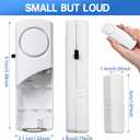 Xuhal 24 Pcs Door Window Alarm for Home Security Bulk Wireless Door Sensors Security Burglar Alarm Anti Theft for Safety, Home, Office, Garage, Apartment