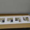 Gold Crystal Bathroom Vanity Lights, 4 Lights Bathroom Lighting Fixtures Over Mirror Modern Gold Crystal Bathroom Wall Light with Square Shade (4-Lights, Gold-Square Shade)