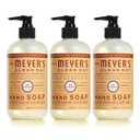 Mrs. MEYER'S CLEAN DAY Liquid Hand Soap, Cruelty Free & Hand Wash Made with Essential Oils, Apple Cider Scent, 12.5 Fl oz Bottle (Pack of 3)
