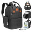 KeaBabies Diaper Bag Backpack for Girls, Boys - Mom and Dad Baby Bag with Diaper Changing Pad for Newborns, Toddlers, 2 Kids (Charcoal)