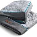 Lesure Dog Bed Cover Extra Large Washable Removable Cover for Orthopedic Pet Mat 44x32x4 Inches, Grey