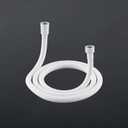 Shower Hose 118 Inches shower hose extra long for Handheld Shower Head Hose, Flexible PVC Shower h ose with Brass Insert and Integral Rubber Ring Sturdy & Anti-Leakage for Bathing Pet Bathing (White)