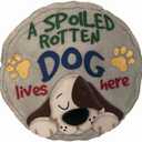 Spoontiques - Garden Dcor - Spoiled Rotten Dog Stepping Stone - Decorative Stone for Garden